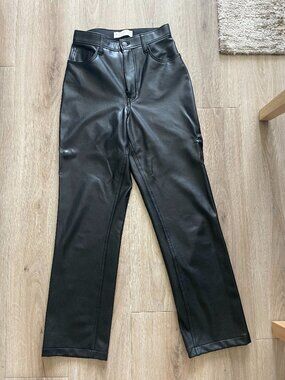 Abercrombie & Fitch Black Leather Pants